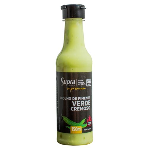 MOLHO DE PIMENTA VERDE CREMOSO SUPRA 12X150ML